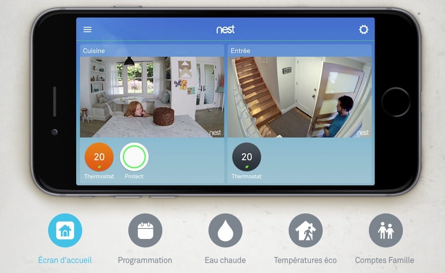 Test du thermostat Connecté Nest application