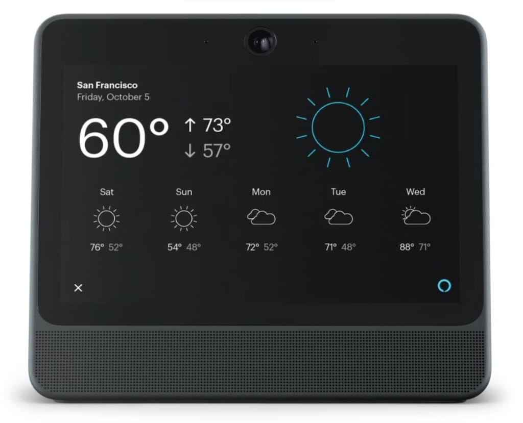 Facebook Portal reconnaissance vocale Alexa intégrée