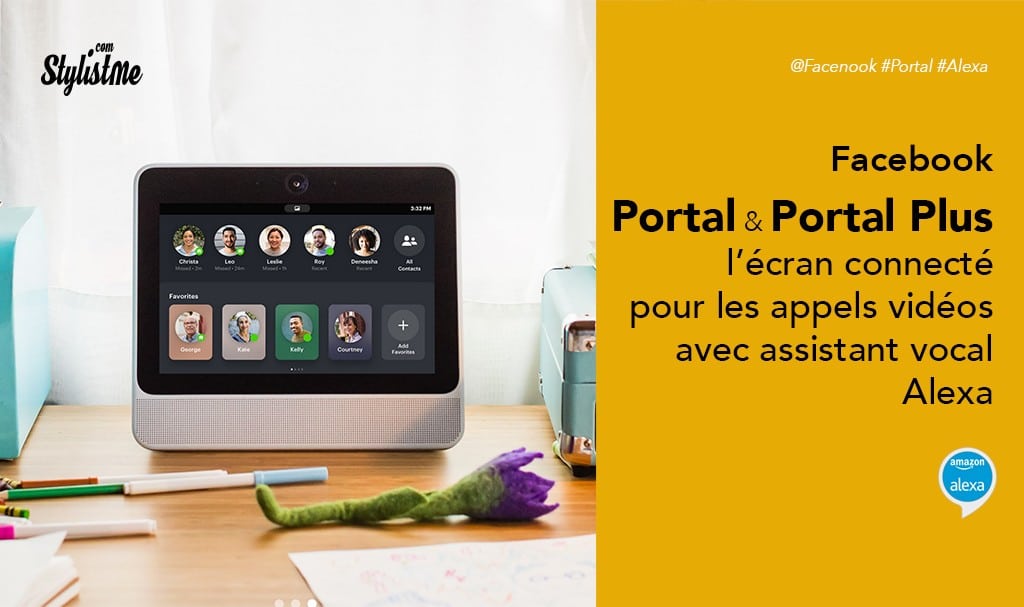 Facebook Portal avis prix enceinte avec appels vidéo Messenger intégré