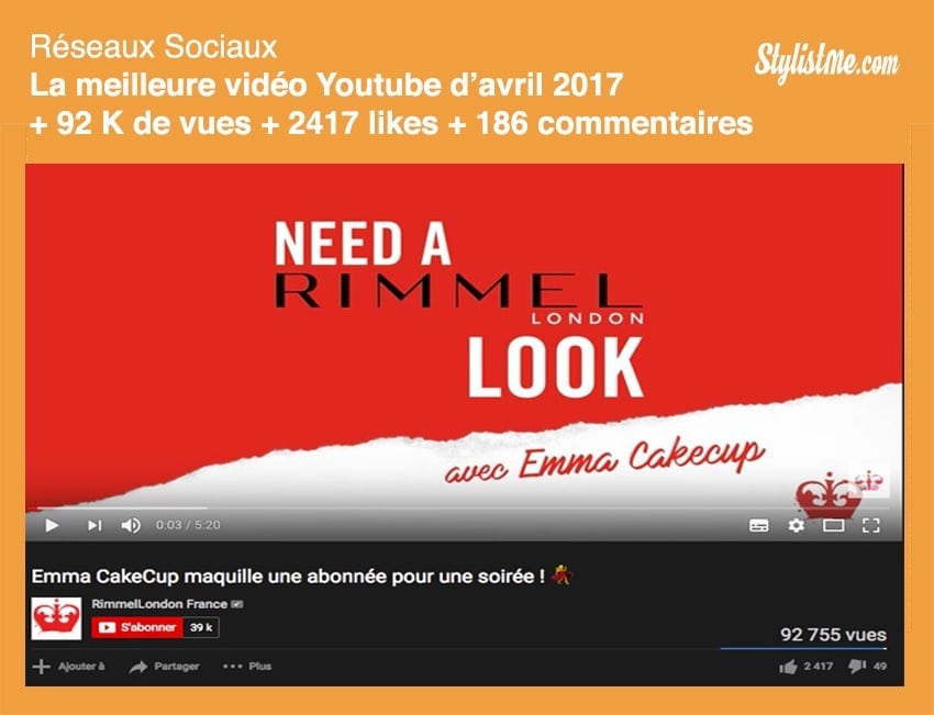 meilleure vidéo youtube France 2017