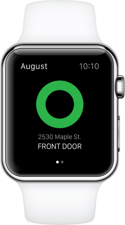 test serrure smart lock august apple watch
