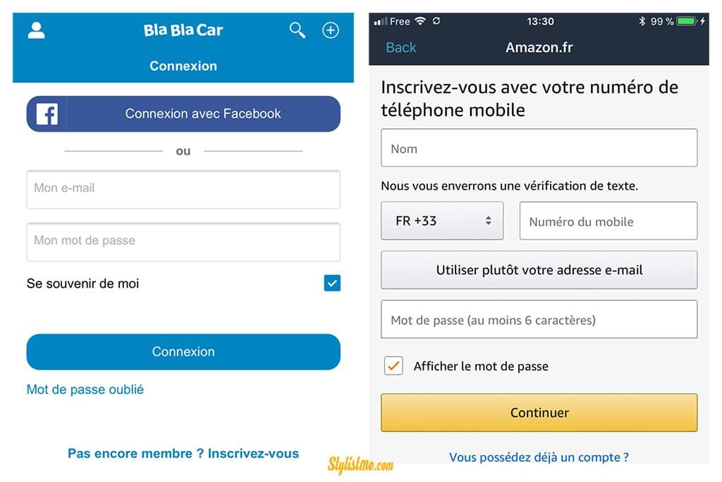 taux de conversion abandon panier mobile inscription amazon