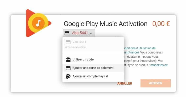 google play musique google home