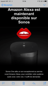Sonos playbar test avis avec alexa amazon echo en français