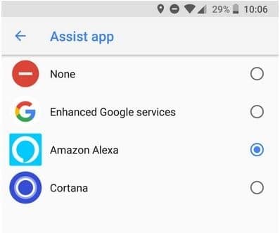 Amazon Alexa peut devenir votre assistant vocal par défaut sur Android copie ecran