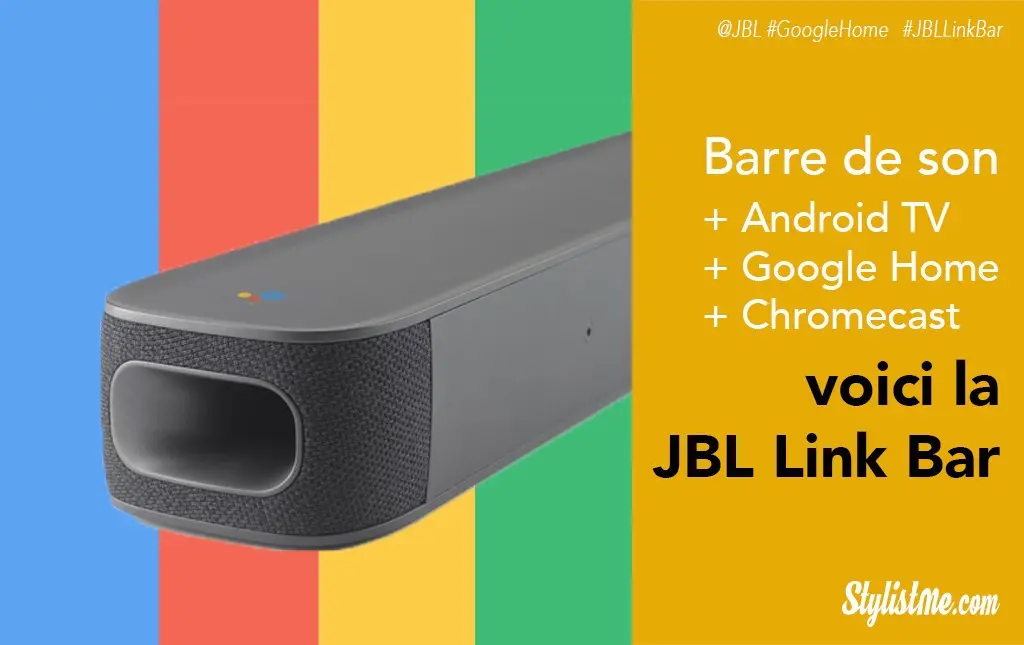 JBL Link Bar, barre de son avec Google Assistant, Chromecast et Android TV