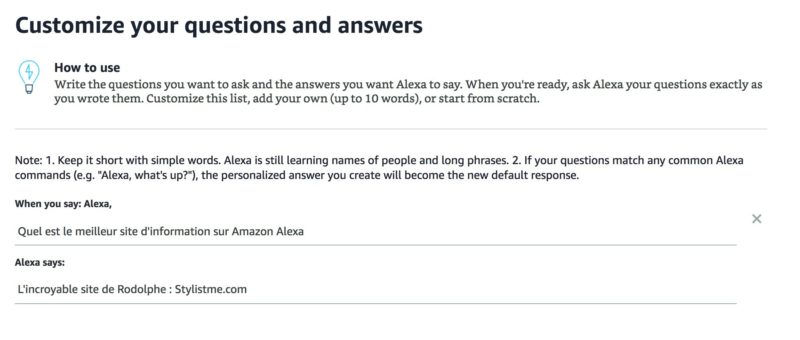 comment créer un skill Alexa