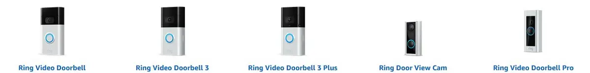 gamme sonnette video Ring doorbell