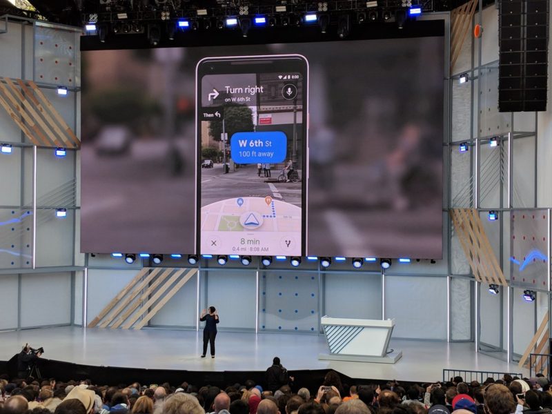 google io 2018 google maps mise à jour