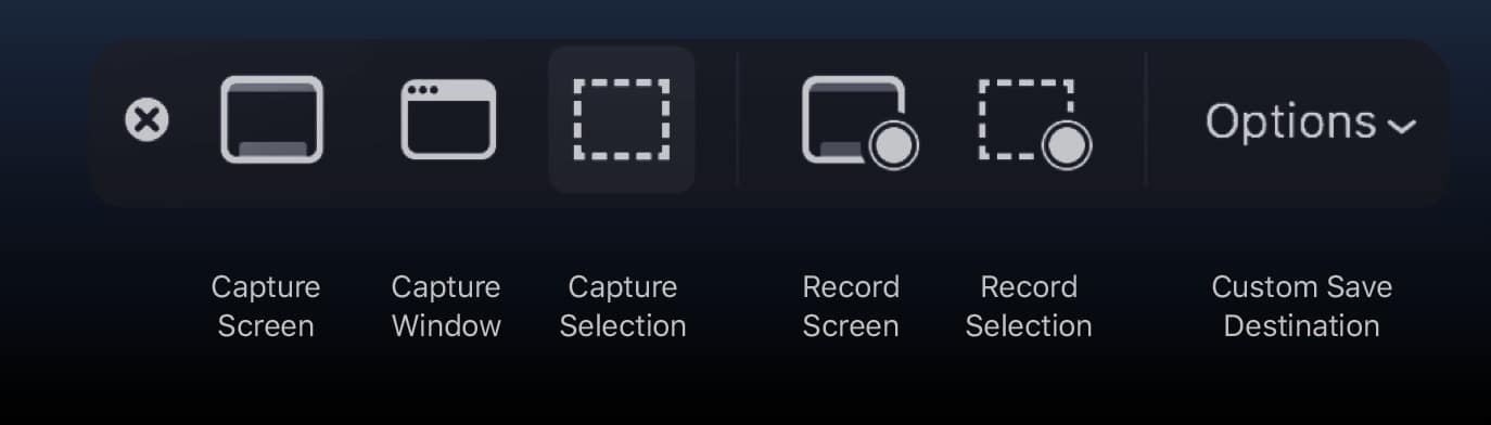 mojave apple capture écran ou vidéo