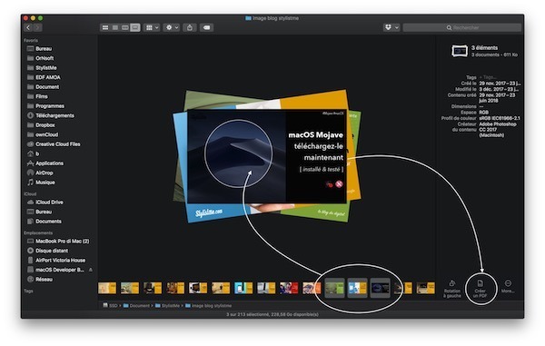 test mojave créer un pdf