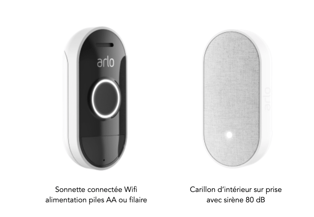 Arlo audio doorbelle sonnette et carillon connectés