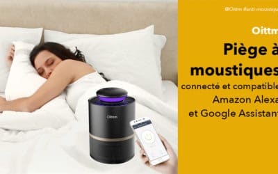 Oittm piège à moustiques connecté sans insecticide pour Amazon Echo et Google Home