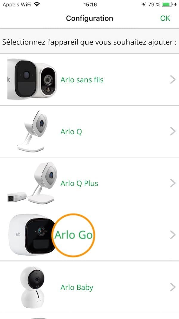 arlo go avis test app