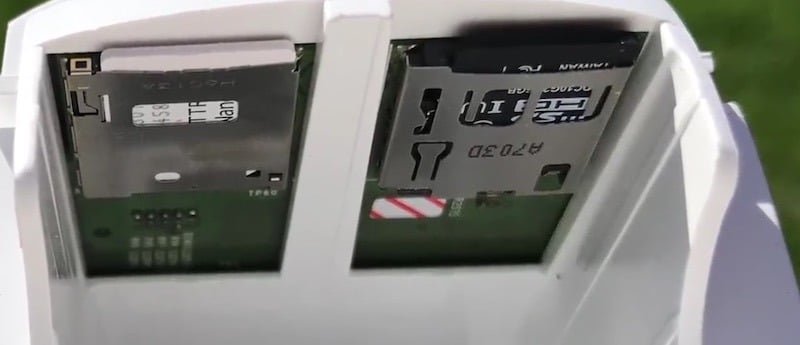 Arlo Go avis test emplacement carte sim carte SD
