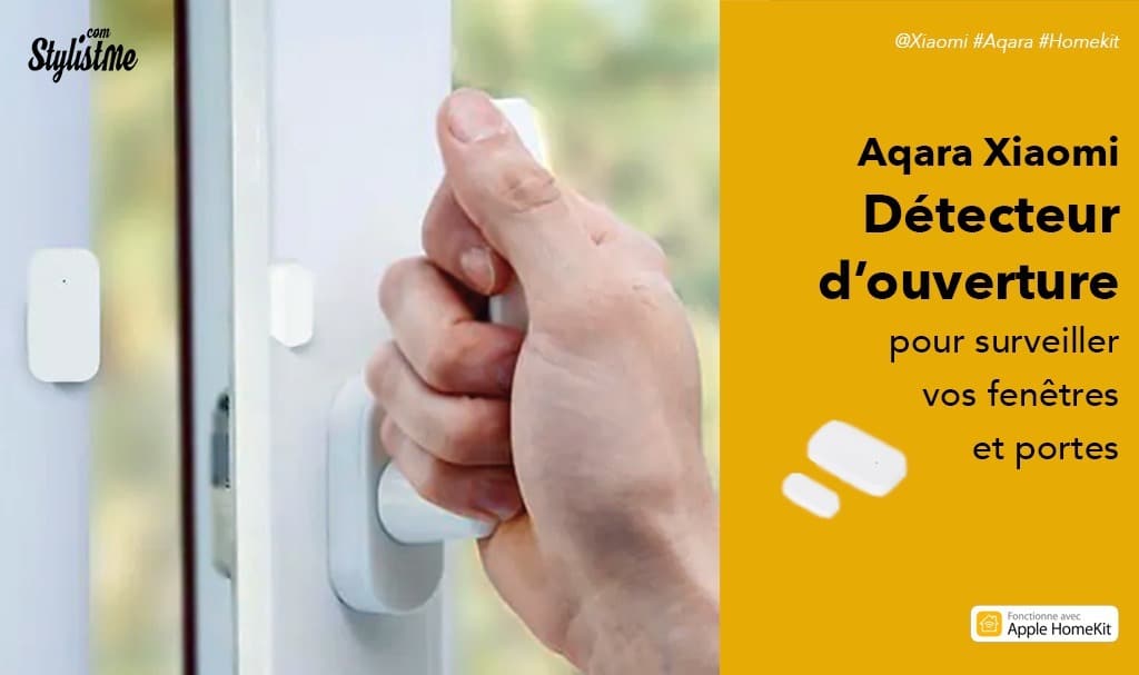 Détecteur d’ouverture de porte et de fenêtre Aqara compatible HomeKit