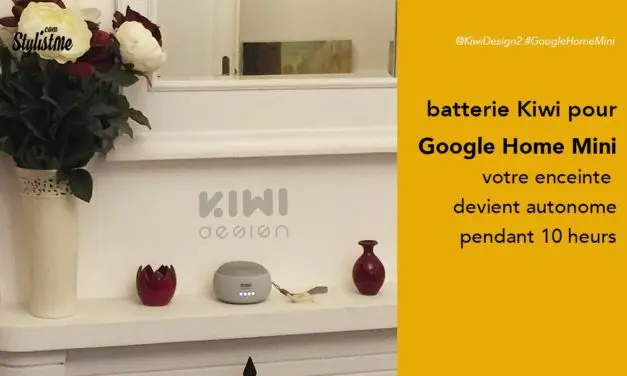 Batterie Google Home mini enfin sans fil avec la jolie Kiwi test – avis