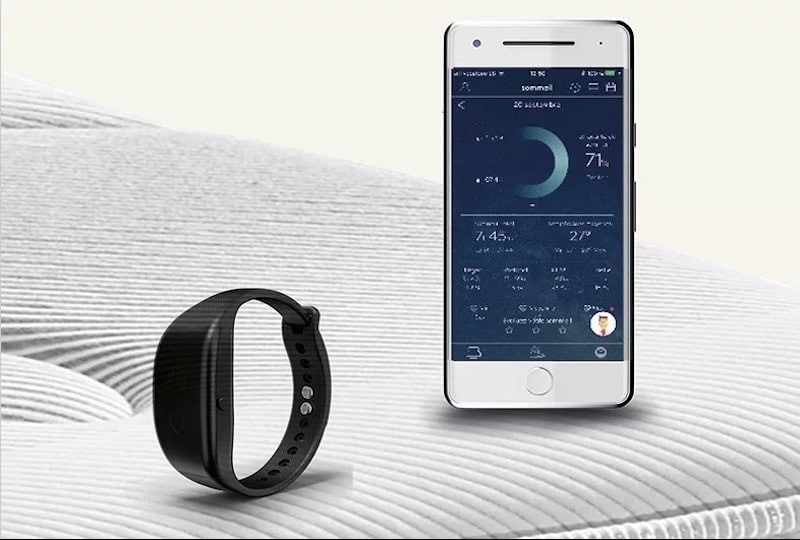 Bultex e-bed avis test matelas app bracelet connecte