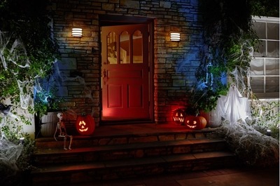 Halloween entrée éclairée Philips hue