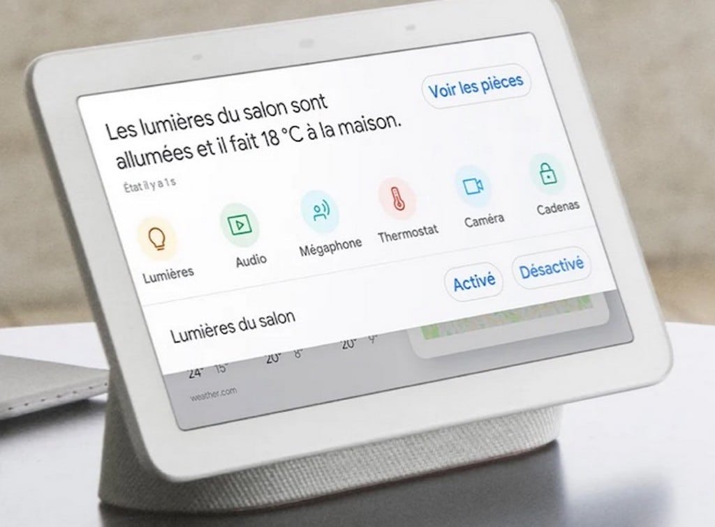 Nest hub objet connecté maison domotique