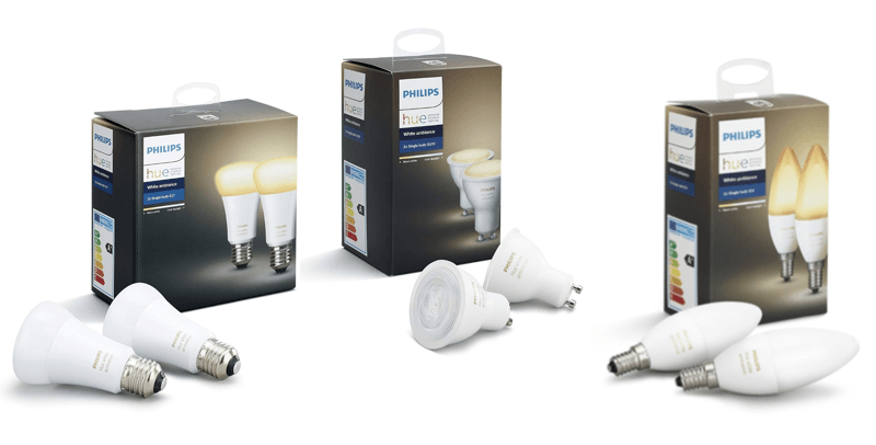 Philips Hue White Ambiance E27 E14 GU10 avis test