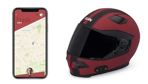 Quin casque connecté alerte accident
