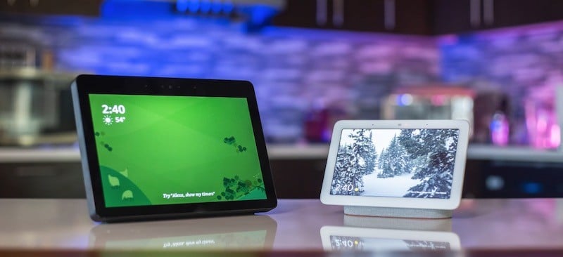 Echo show 2 contre Google Home Hub
