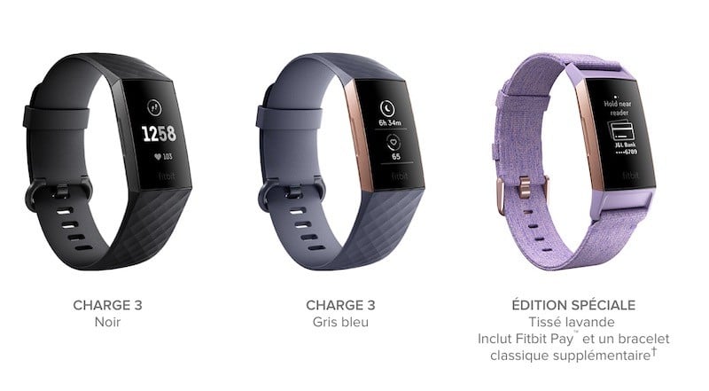 Fitbit charge 3 prix avis test design origine