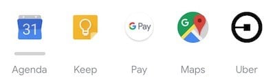 Wear Os App calendrier uber liste Google Pay iPhone