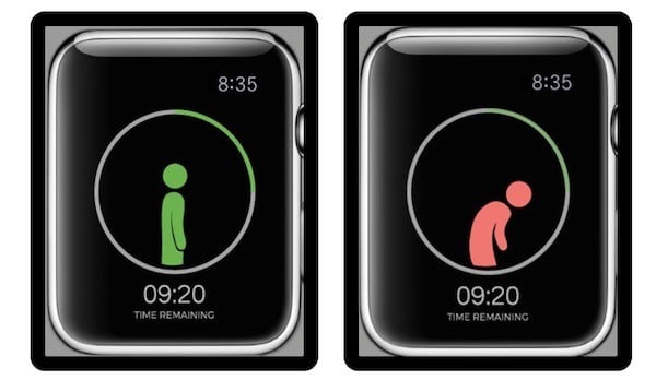 Upright Go posture alert connects apple watch