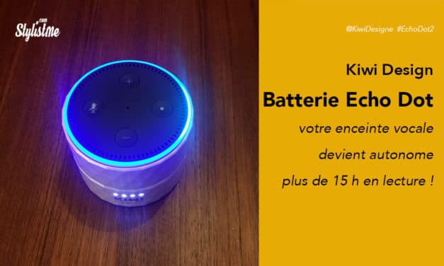 Batterie Amazon Echo Dot pour utiliser l’enceinte Alexa sans fil