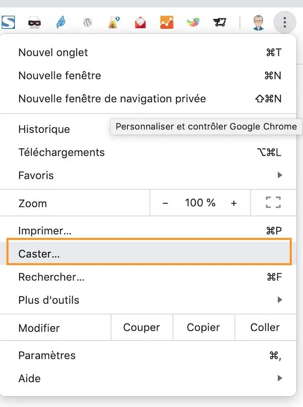 caster diffuser vidéo sur télé google home