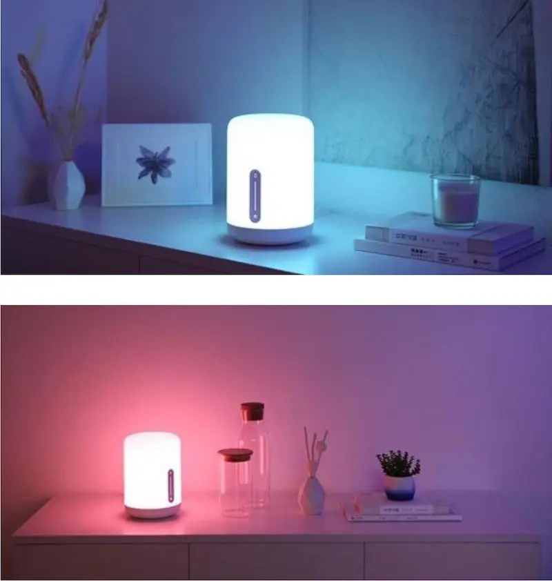 Mijia Bedside Lamp 2 avis test prix de la lampe connectée Wifi Xiaomo couleurs