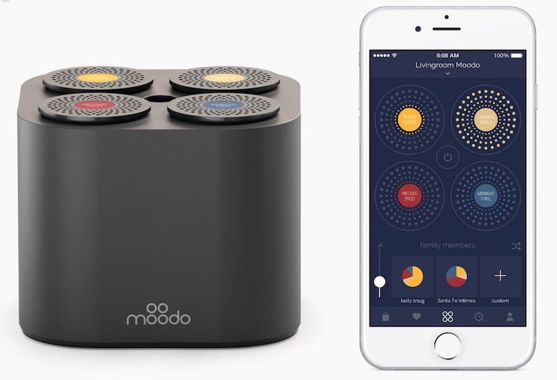 Moodo avis test prix diffuseur de parfum connecte app mobile