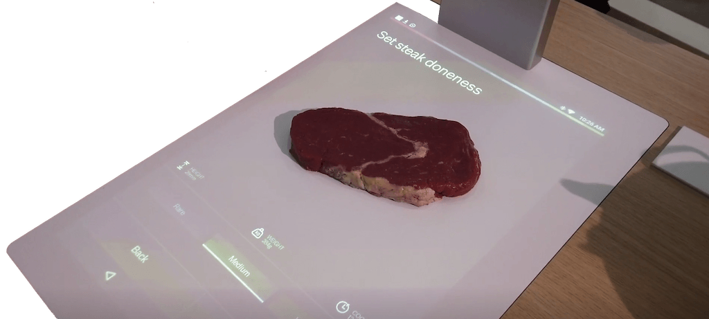 Bosh PAI projecteur interactif cuisine connectée épaisseur viande