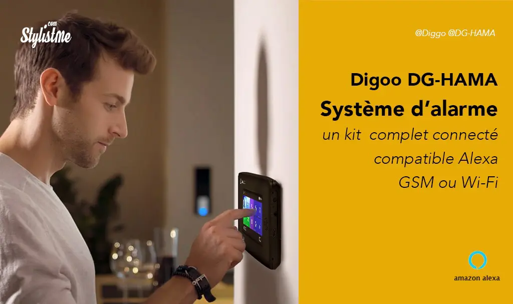 Digoo prix avis test du système d’alarme compatible Alexa Amazon Echo