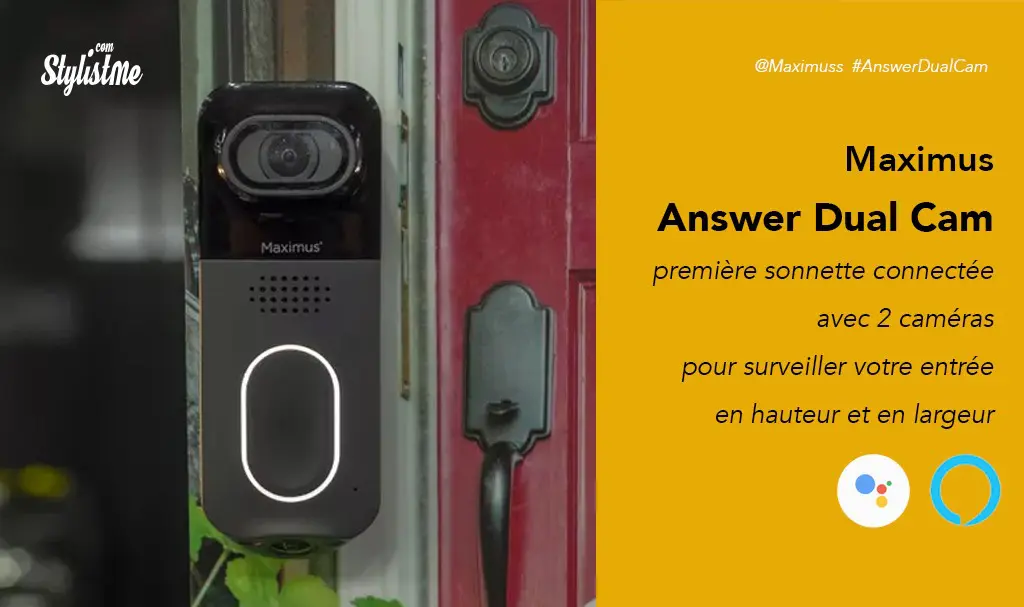 Answer Dual Cam Maximus prix avis test sonnette vidéo connecté avec 2 caméras