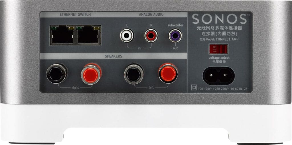 sonos connect amp connectiques sonos connect amp connectiques