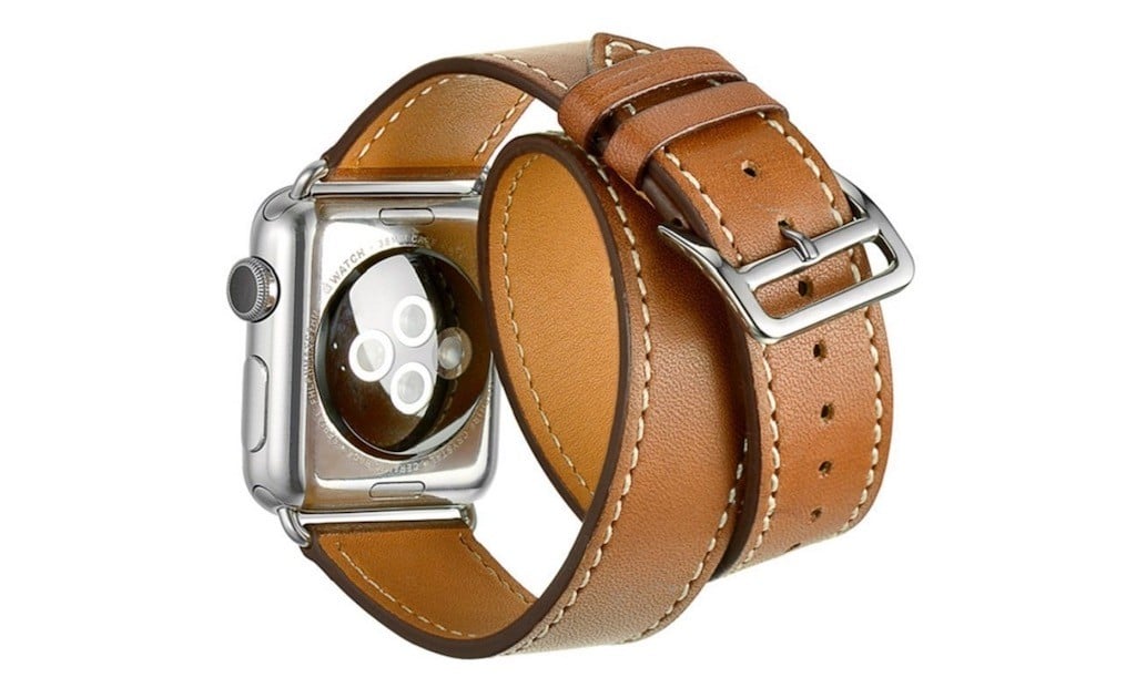 Meilleurs accessoires Apple Watch bracelet cuir Hermes