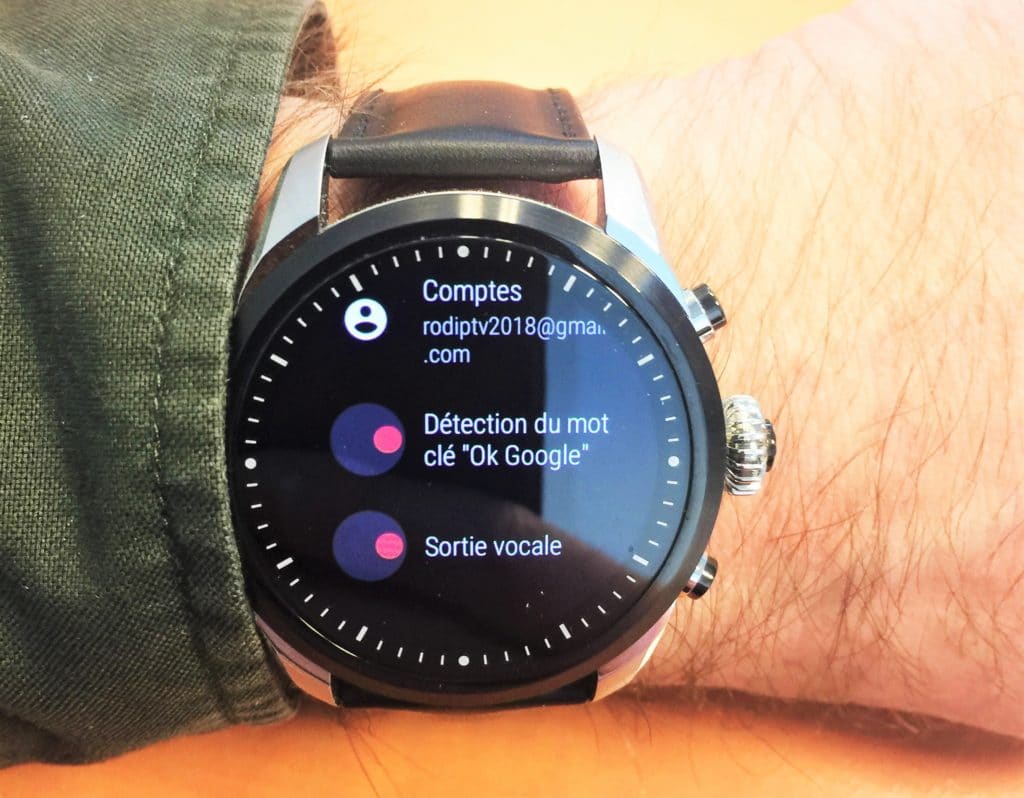 wear os commande vocale