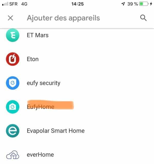 eufy lumos connexion google assistant commande vocale