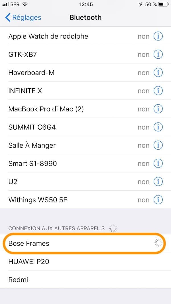 Bose Frames avis prix test appairage Bluetooth
