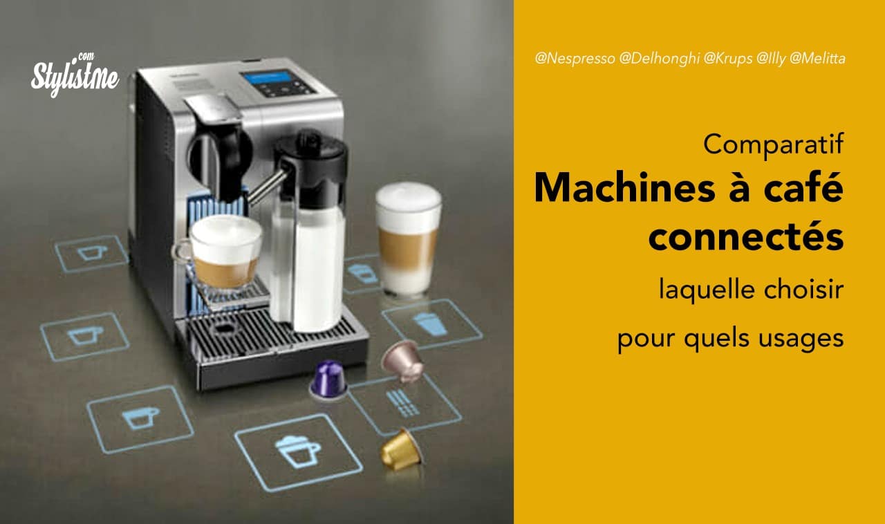 Comparatif machine à café connectée expresso, cappuccino, américano