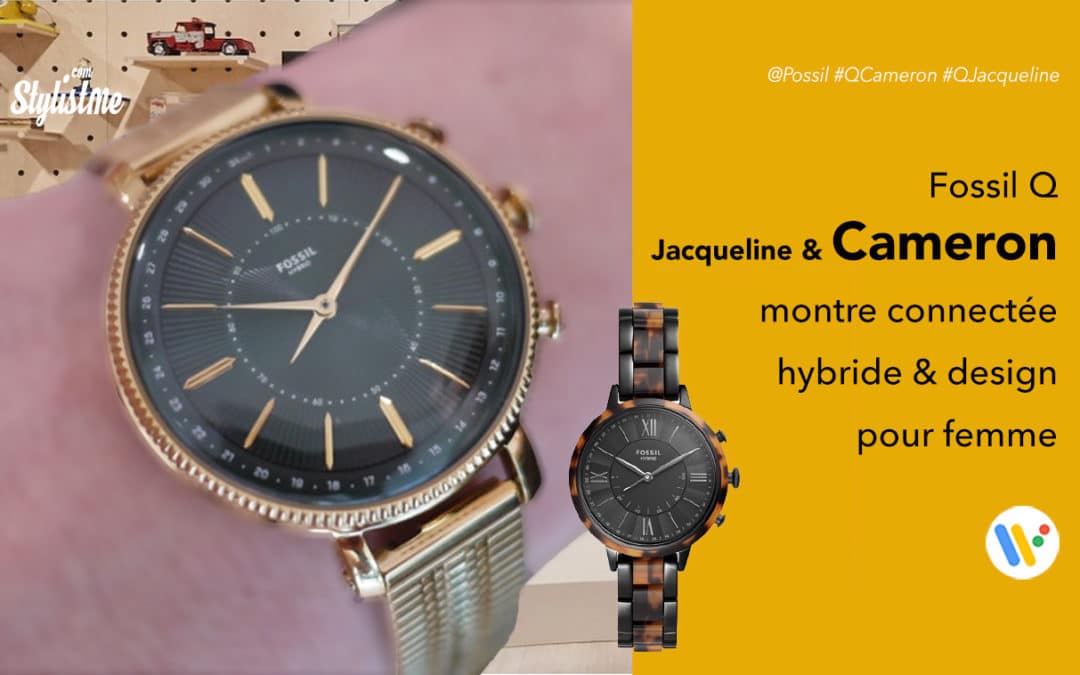 Fossil Q Cameron montre connectée hybride tendance pour femme