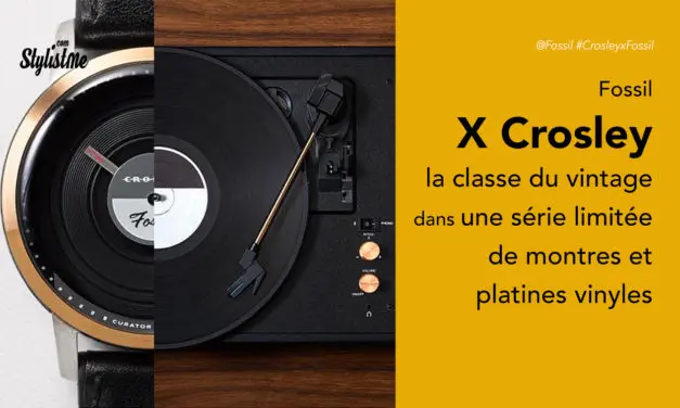 Fossil X Crosley une montre et une platine vinyle vintage en série limitée