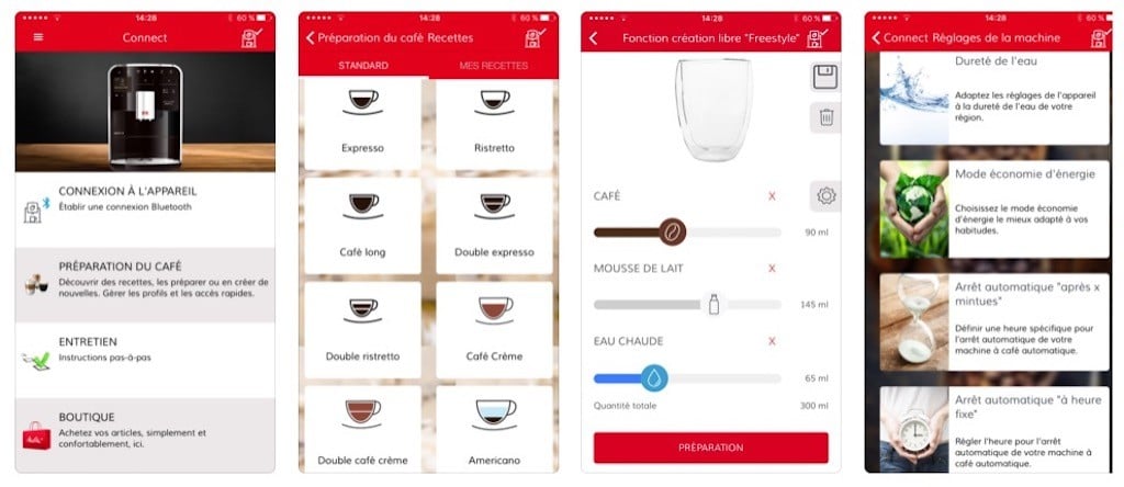 Machine à café connectée Melitta TS Smart