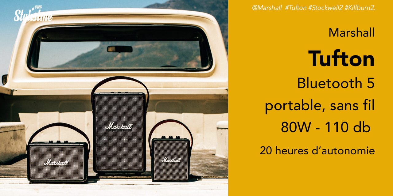Marshall Tufton la plus puissante des enceintes portables sans fil