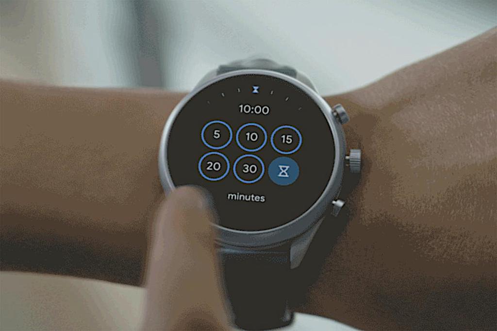 tuiles wear os tiles minuterie
