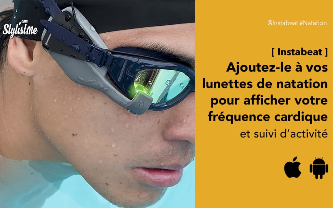 Instabeat affiche la fréquente cardiaque sur vos lunettes de natation