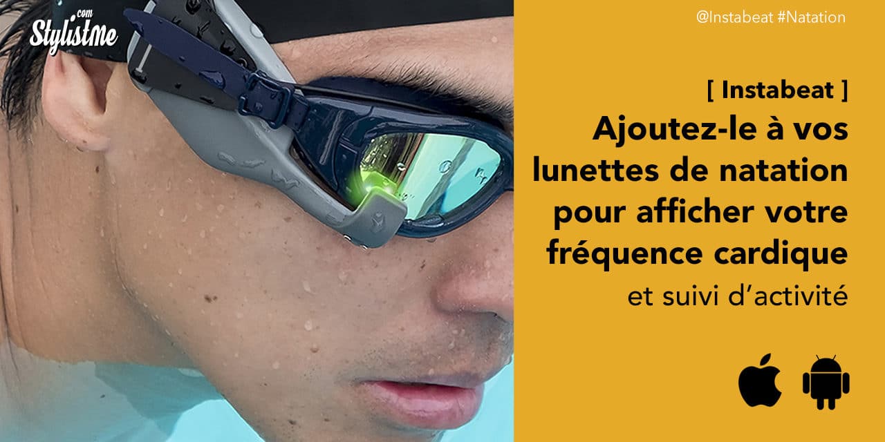 Instabeat affiche la fréquente cardiaque sur vos lunettes de natation